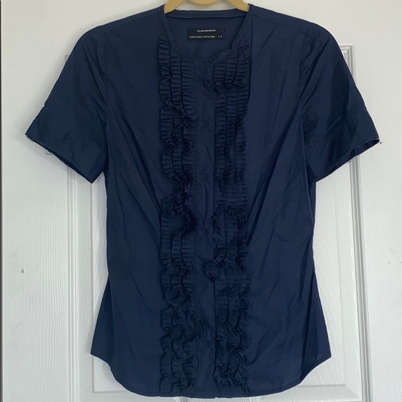 VTG Club Monaco ruffle shirt